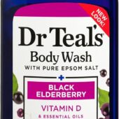 Dr Teal's Body Wash With Epsom Salt Black Elderberry Vitamin D And  Essential Oils 710Ml/ 24 Fl Oz