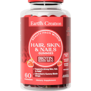 Earth's Creation Suppports Strong Hair, Skin, Nails Gummies (60 Gummies)