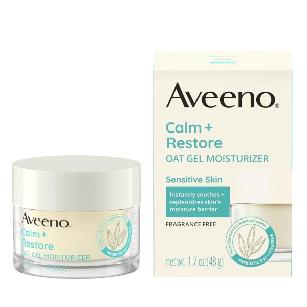 Aveeno Calm + Restore Oat Gel Moisturizer 1.7 Oz/ 48G