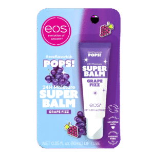 Eos Flavor Lab Pops Super Balm Grape Fizz  0.35 Fl Oz/ 10Ml