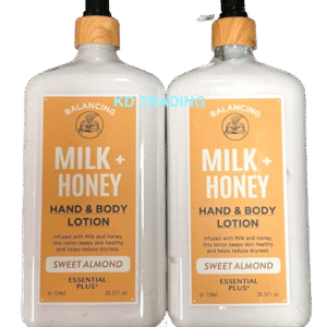 Oriflame | Essential Plus+ Milk + Honey Hand And Body Lotion Sweet Almond (1 Piece) 724Ml/ 24.5 Fl Oz