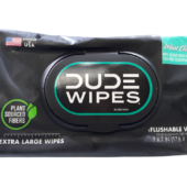 Dude Wipes Extra Wipes Mint Chill 99% Water With Mint And Tea Tree Essential Oils 48 Flushable Wipes
