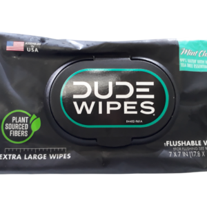 Dude Wipes Extra Wipes Mint Chill 99% Water With Mint And Tea Tree Essential Oils 48 Flushable Wipes