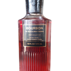 Bourbon By Bath And Body Works 3 In 1 Hair, Face And Body Wash With Pro Vitamin B5 + Aloe Men's Collection 10 Fl Oz/ 295Ml