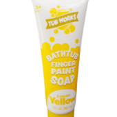 Tub Works Bathtub Finger Paint Soap Lemon Yellow 3 Fl Oz/ 88.7 Ml