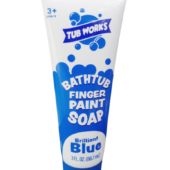 Tub Works Bathtub Finger Paint Soap Brilliant Blue 3 Fl Oz/ 88.7 Ml