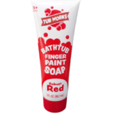 Tub Works Bathtub Finger Paint Soap Robust Red 3 Fl Oz/ 88.7 Ml