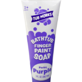 Tub Works Bathtub Finger Paint Soap Perky Purple 3 Fl Oz/ 88.7 Ml