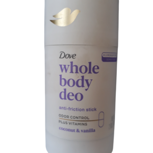 Dove Whole Body Deo Anti Friction Stick Coconut And Vanilla 2.6 Oz/ 74G