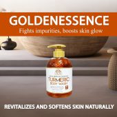 Okay Skin Brightening Turmeric Body Wash Hydrate And Soften Skin With Vitamin C + Collagen 20 Oz / 591Ml