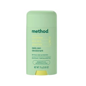 Method Deodorant, Daily Zen, Cucumber, Seaweed + Green Tea Notes, 24 Hour Odor Protection 75G [2.65 Oz]