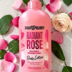 Soap &Amp; Glory Radiant Rose Lightweight Moisturizer (Wild Rose &Amp; Bergamot Scent, With Shea Butter) 16.9 Fl.oz / 500Ml