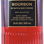 Bath &Amp; Body Works Men's Bourbon 3-1 Hair Face Body Wash With Pro-Vitamin + Aloe 10 Fl.oz / 295Ml