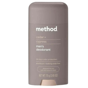 Method Deodorant, Cedar + Cypress, 24 Hour Odor Protection For Men 75G [2. 65 Oz]