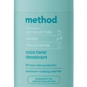 Method Deodorant, Coco Twist, Coconut Milk, Avocado + Macadamia Oil Notes, 24 Hour Odor Protection 75G [2.65 Oz]