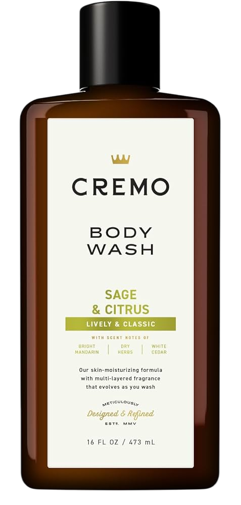 Cremo Body Wash Sage And Citrus 16 Fl Oz / 473Ml