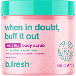 B.fresh When In Doubt Buff It Out Fruity Fizz Body Scrub 453G / 16 Oz