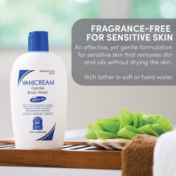 Vanicream Gentel Body Wash 12Fl. Oz / 355Ml [ Fragrance Free]