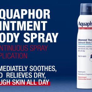Aquaphor Ointment Body Spray - Moisturizes And Heals Dry, Rough Skin Spray Can 105G