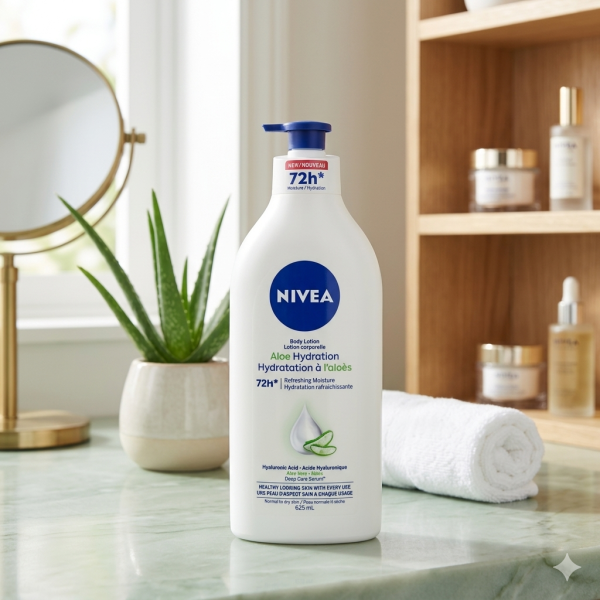 Nivea Aloe Hydration 72Hrs Refreshing Moisture 625Ml