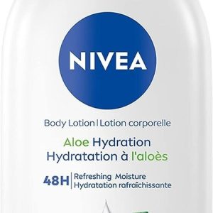 Nivea Aloe Express Hydration Body Lotion 5 In 1Complete Care, 48Hrs Refreshing Moisture, 48Hrs Hydration 625Ml